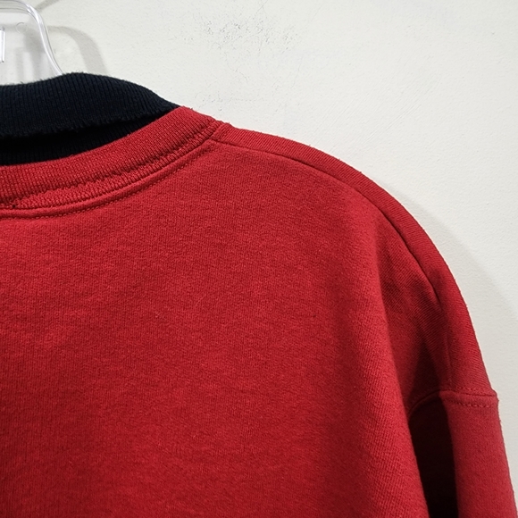 Vintage Y2K Jerzees collared cat applique sweatshirt woman's size large - Picture 9 of 9